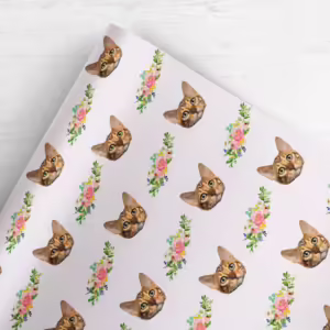 Photo Face Wrapping Paper - The Bouquet