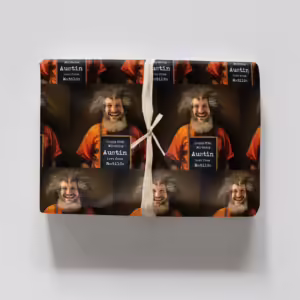 Vintage Mugshot Photo Wrapping Paper - Raving Lunatic
