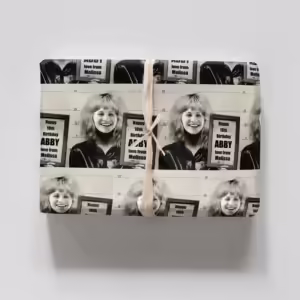 Vintage Mugshot Photo Wrapping Paper - Retro Babe