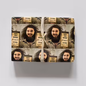 Vintage Mugshot Photo Wrapping Paper - Barmy Gent