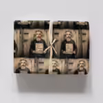 Vintage Mugshot Photo Wrapping Paper - Mad Scientist