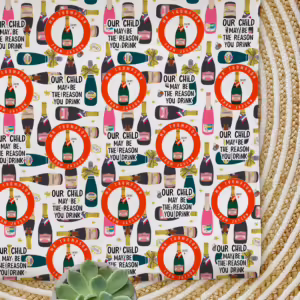 Personalised Teachers Wrapping Paper - Our Child May Be The Reason You Drink