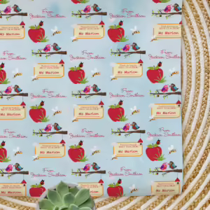 Personalised Teachers Wrapping Paper - The Best Teacher