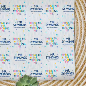 Personalised Teachers Wrapping Paper - Thank You