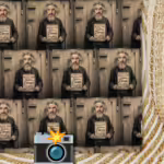 Vintage Mugshot Photo Wrapping Paper - Mad Scientist