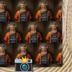 Vintage Mugshot Photo Wrapping Paper - Raving Lunatic