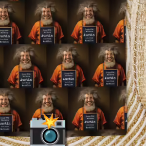 Vintage Mugshot Photo Wrapping Paper - Raving Lunatic