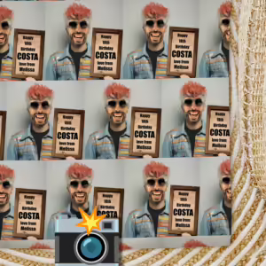 Vintage Mugshot Photo Wrapping Paper - Retro Rebel
