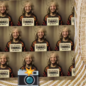 Vintage Mugshot Photo Wrapping Paper - Faded Rock Star