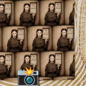Vintage Mugshot Photo Wrapping Paper - Loony Dame