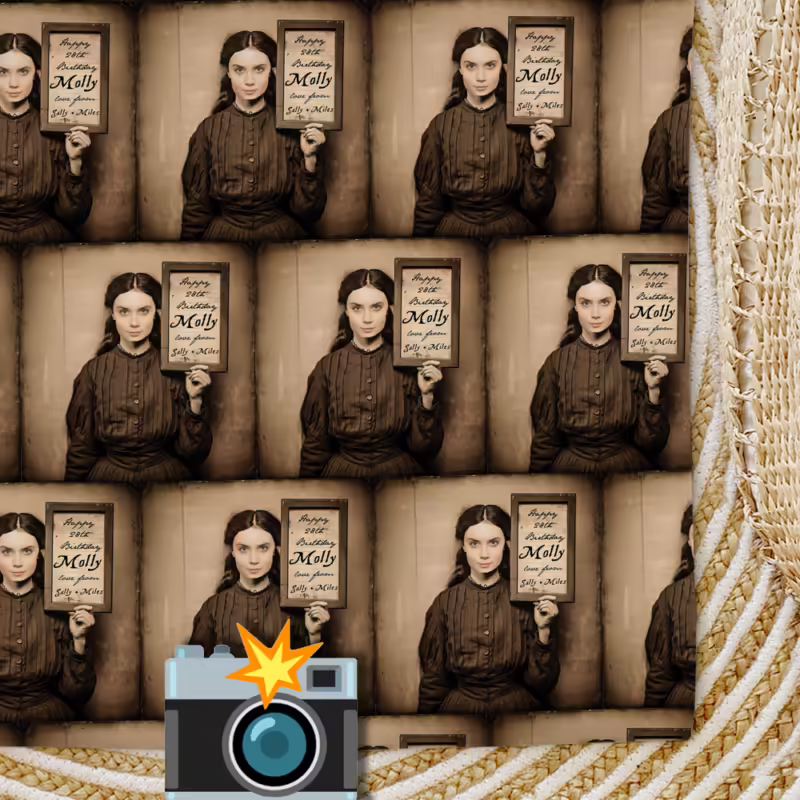 Vintage Mugshot Photo Wrapping Paper - Loony Dame