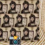 Vintage Mugshot Photo Wrapping Paper - Eccentric Spinster