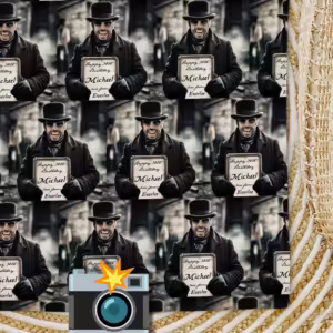 Vintage Mugshot Photo Wrapping Paper - Madcap Gent
