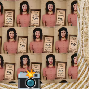 Vintage Mugshot Photo Wrapping Paper - Cracked Belle