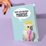 Personalised Greeting Card - Cockatoo