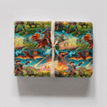 Custom Kids Wrapping Paper - Jurassic Dinosaurs In Space