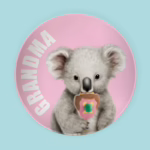 Custom Melamine Side Plate - Koala