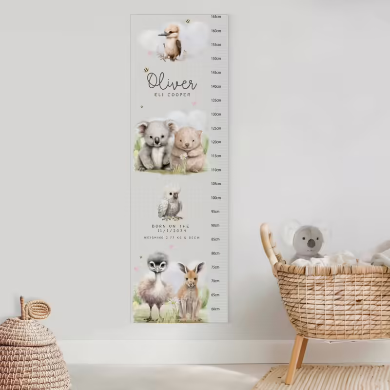 Kids Height Charts - Australian Animals