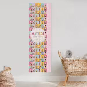 Kids Height Charts - Aussie Faves Pink
