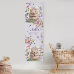 Kids Height Charts - Floral Wombat