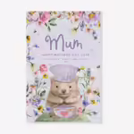 Mother's Day Tea Towel - Floral Wombat
