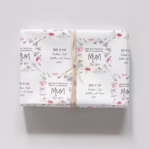 Personalised Mothers Day Wrapping Paper - Roses Are Red