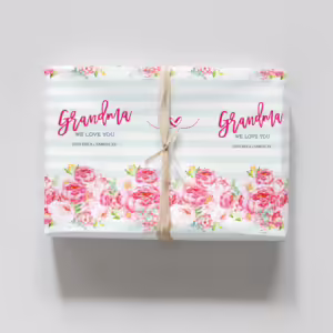 Personalised Mothers Day Wrapping Paper - Vintage Florals