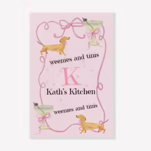 Tea Towel - Weenies + Tinis