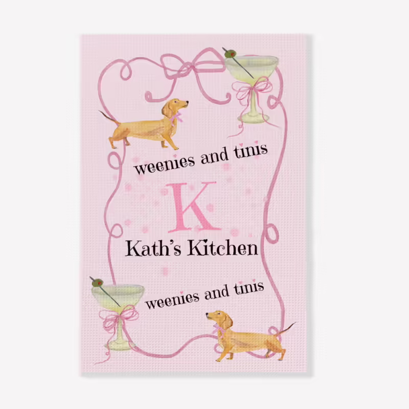 Tea Towel - Weenies + Tinis