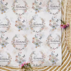 Personalised Mothers Day Wrapping Paper - Butterflies & Florals