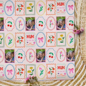 Personalised Mothers Day Photo Wrapping Paper - Amalfi