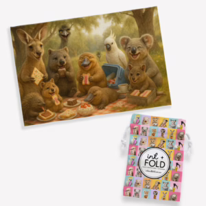 Kitchen Tea Towel - Australian Bush Picnic
