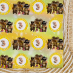 Custom Personalised Age Wrapping Paper - Australian Animal Bling