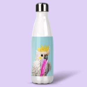 Stainless Steel Drink Bottle - Australian Cockatoo