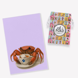 Aussie Animals Tea Towel - Crab