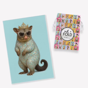 Kitchen Tea Towel - Australian Diva Possum