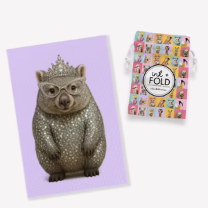 Kitchen Tea Towel - Australian Diva Wombat