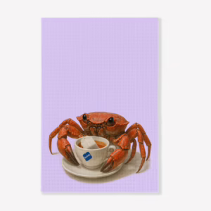 Aussie Animals Tea Towel - Crab
