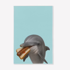 Aussie Animals Tea Towel - Dolphin