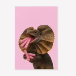 Aussie Animals Tea Towel - Frilled Neck Lizard