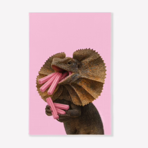 Aussie Animals Tea Towel - Frilled Neck Lizard