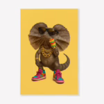 Kitchen Tea Towel - Australian Gangsta Frilled Neck Lizard