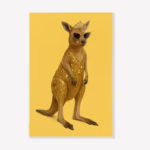 Kitchen Tea Towel - Australian Diva Kangaroo