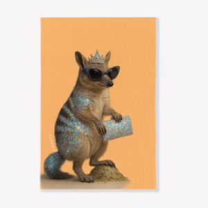 Kitchen Tea Towel - Australian Diva Numbat