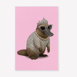 Kitchen Tea Towel - Australian Diva Platypus