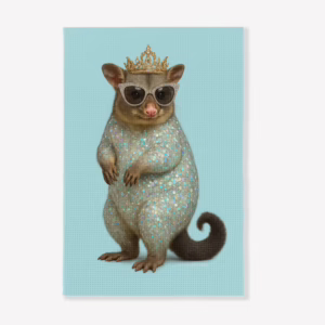 Kitchen Tea Towel - Australian Diva Possum