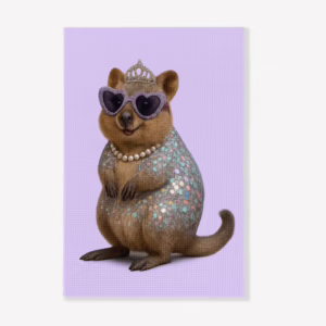 Kitchen Tea Towel - Australian Diva Quokka