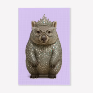 Kitchen Tea Towel - Australian Diva Wombat