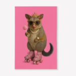 Kitchen Tea Towel - Australian Diva Possum