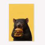 Aussie Animals Tea Towel - Tassie Devil